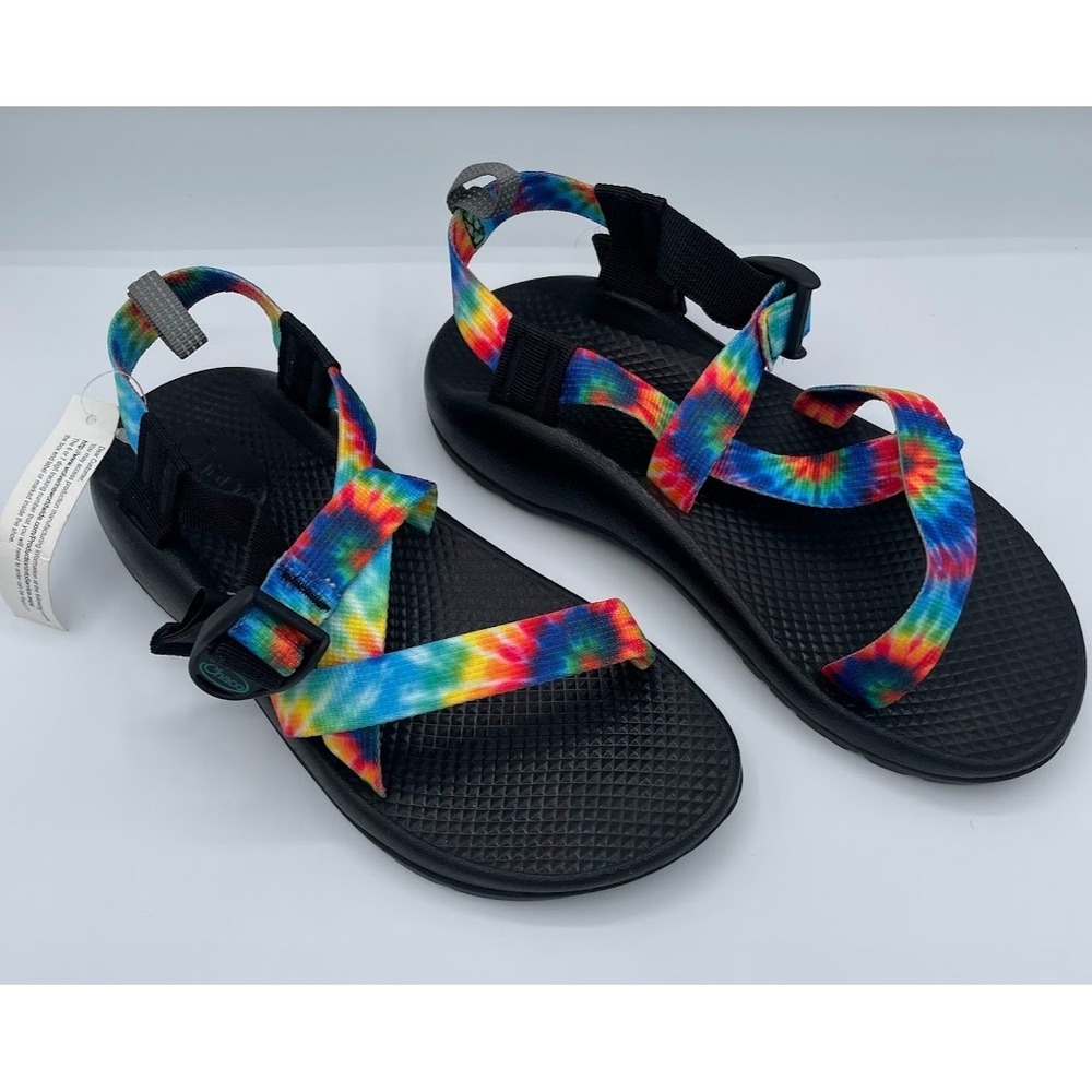 NEW Chaco ZX/1 EcoTread Big Kids Size 6 Rainbow Tie Dye Sport Sandals